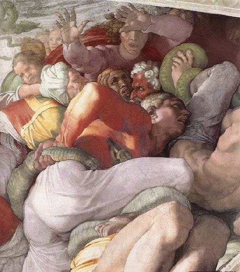 Michelangelo Buonarroti The Brazen Serpent Germany oil painting art
